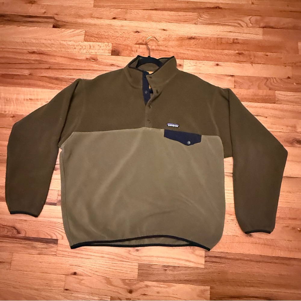 Vintage Patagonia Synchilla Snap T mens L fleece sweater - Picture 2 of 16